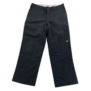 Dickies Mens Work Pants Size 36x28 Measured Relaxed Fit Black Workwear Classic